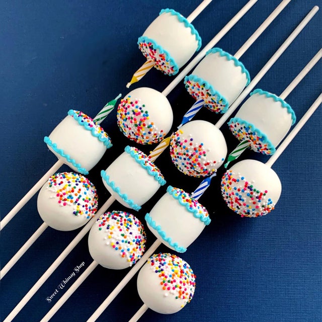 Basic Round Sprinkle-topped Cake Pops